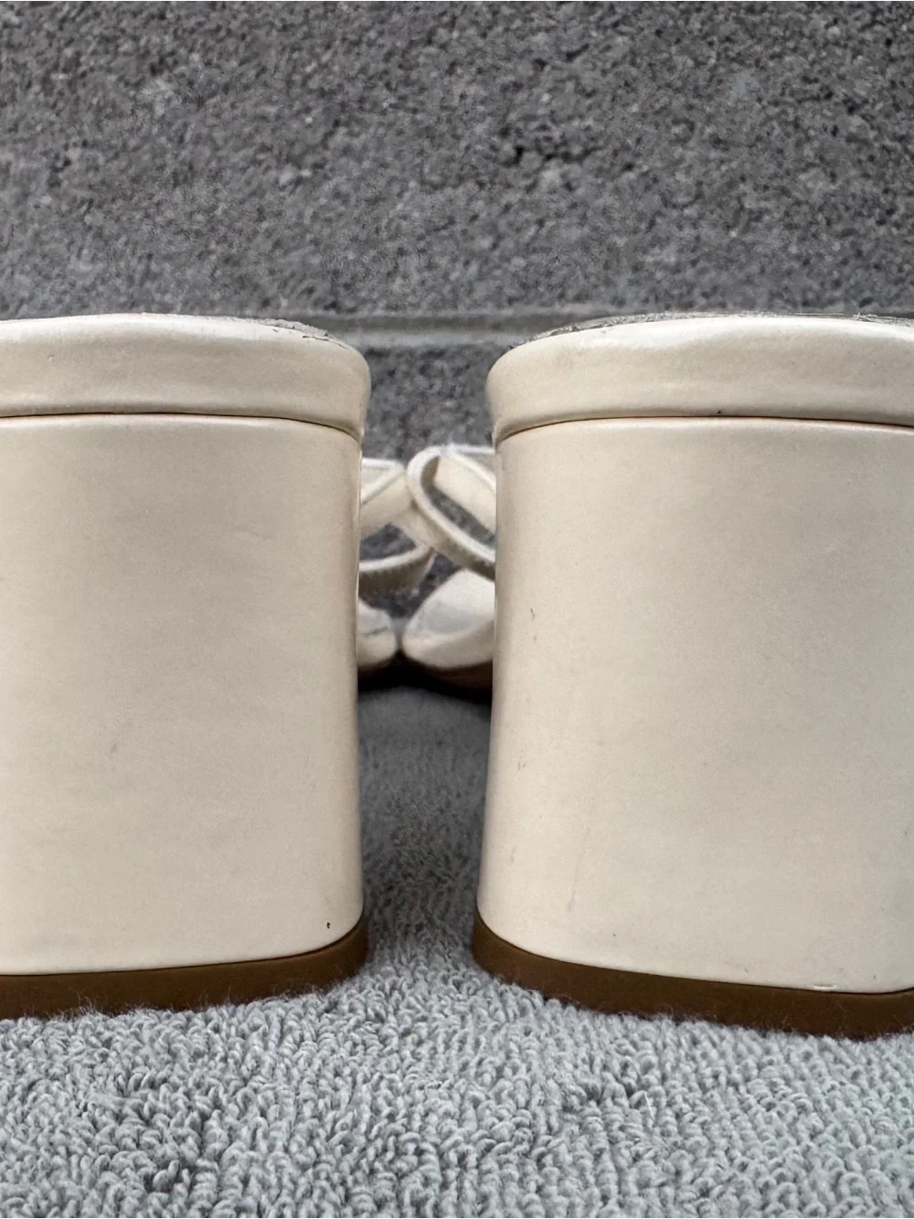 AEYDE GISELLE WOMEN SANDALS IVORY SIZE 40